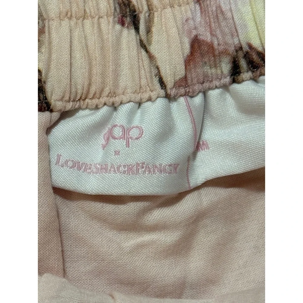 Gap x LoveShackFancy Kids Floral Eyelet Top and Skirt Set Pink Rose Size M 8-9